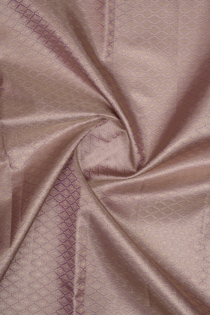 Lavender Brocade Pure Kanchipuram Silk Saree
