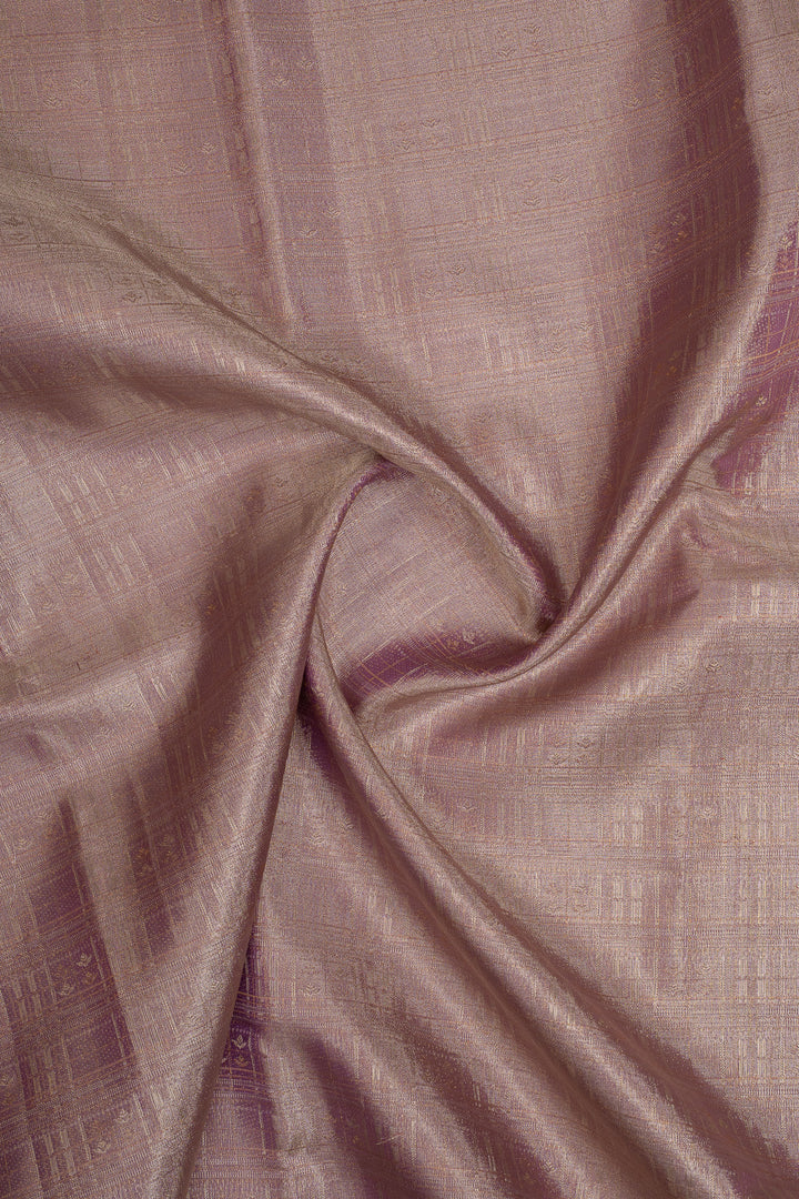Lavender Brocade Pure Kanchipuram Silk Saree
