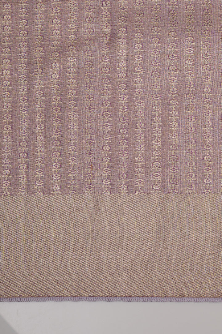Lavender Brocade Pure Kanchipuram Silk Saree