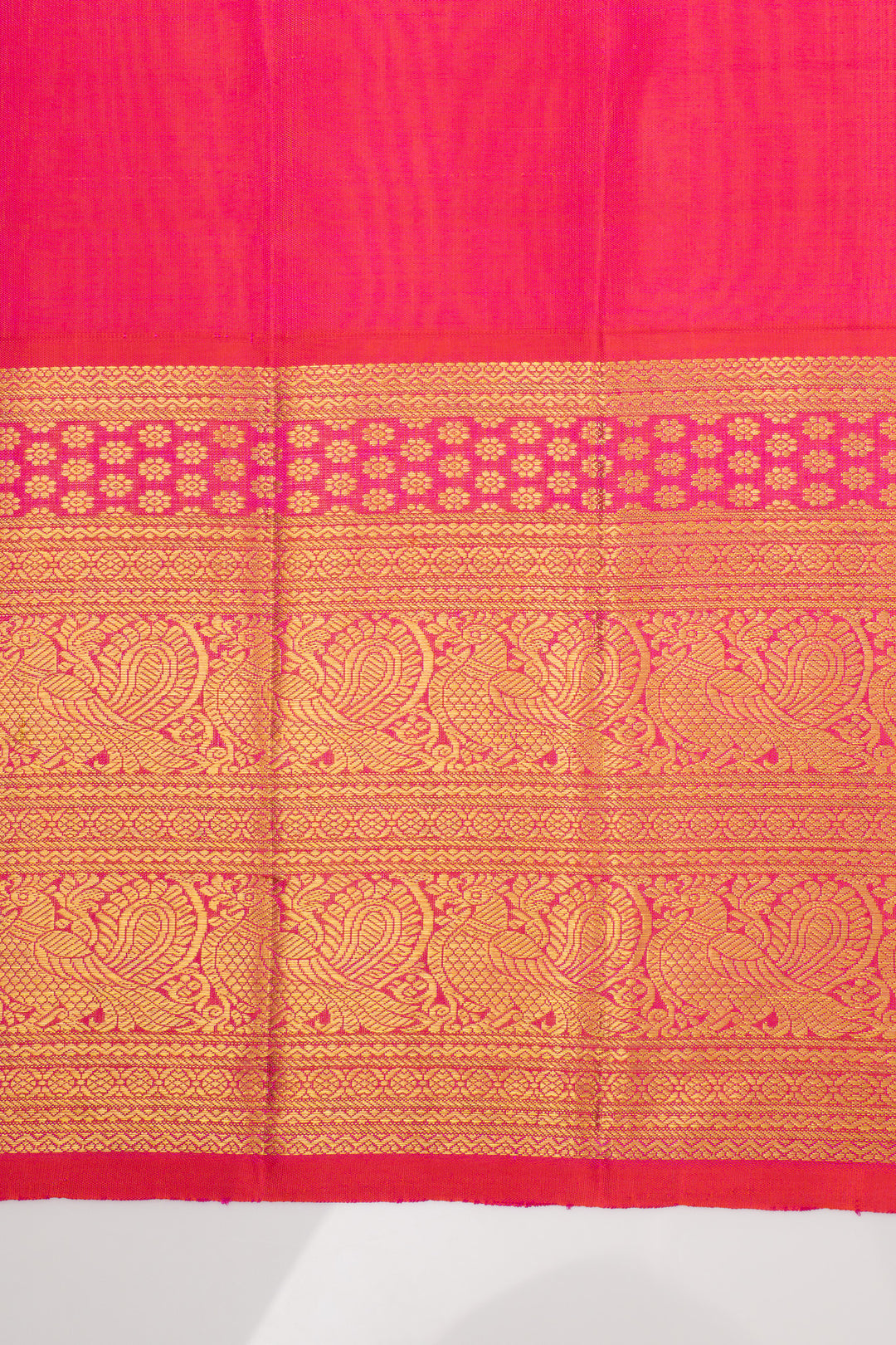Royal Purple Zari Checks Pure Kanchipuram Silk Saree