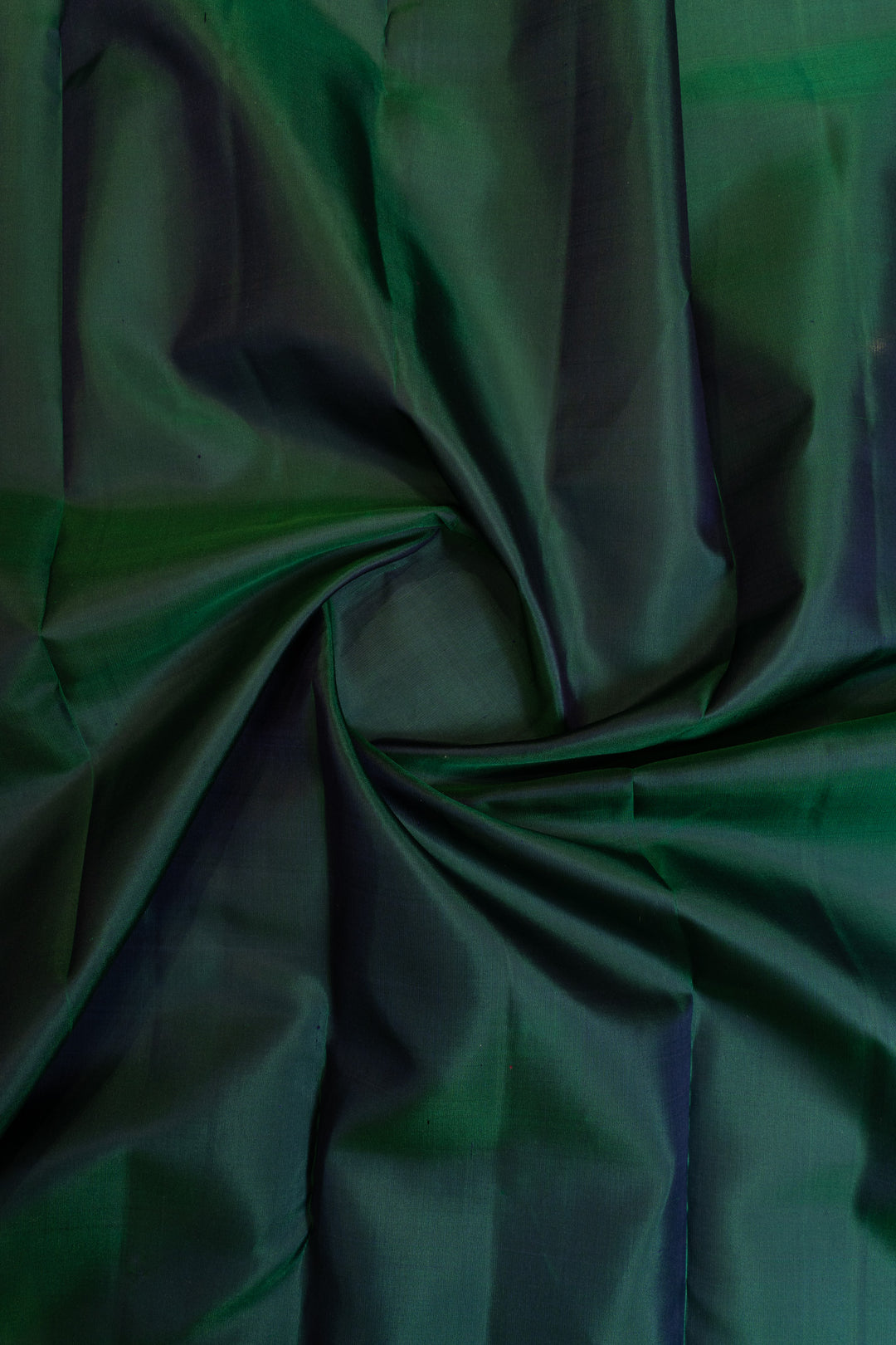 Peacock green temple border pure Kanchipuram silk saree