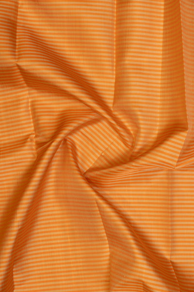 Orange and purple stripes without zari Kanchipuram silk saree