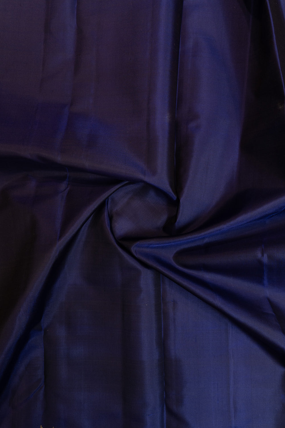 Indigo blue temple border pure Kanchipuram silk saree