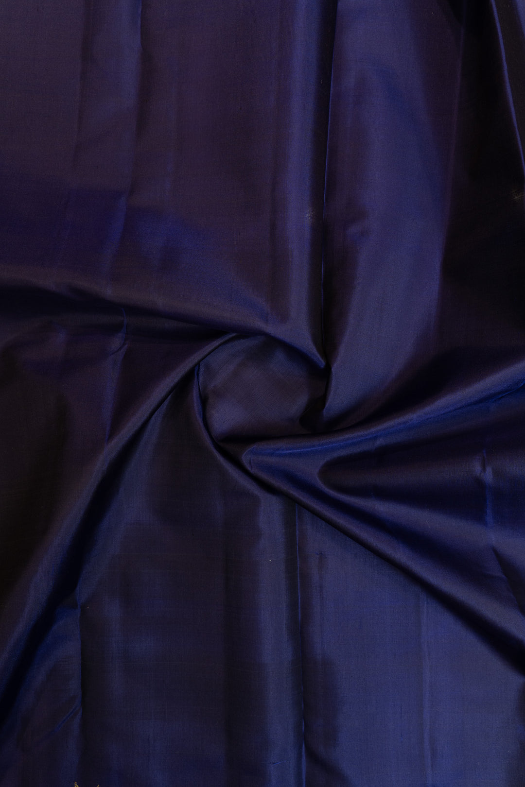 Indigo blue temple border pure Kanchipuram silk saree