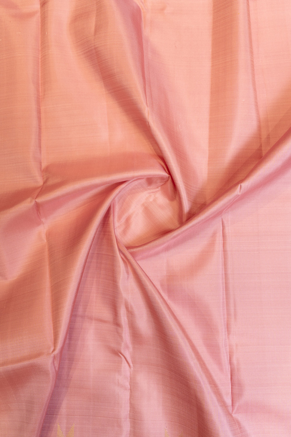Lilac pink temple border pure Kanchipuram silk saree