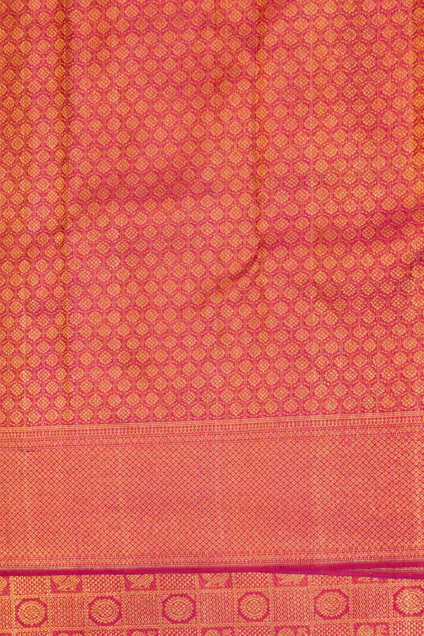 Rani pink brocade pure Kanchipuram silk saree