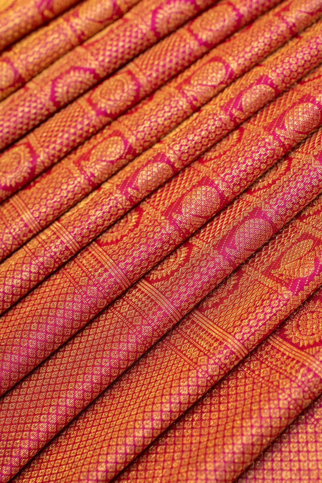 Rani pink brocade pure Kanchipuram silk saree