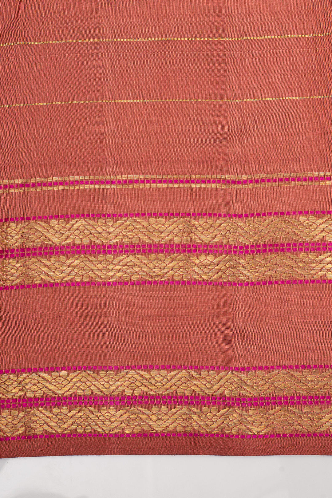 Orchid Pink Multi Checks Vintage Pure Kanchipuram Silk Saree