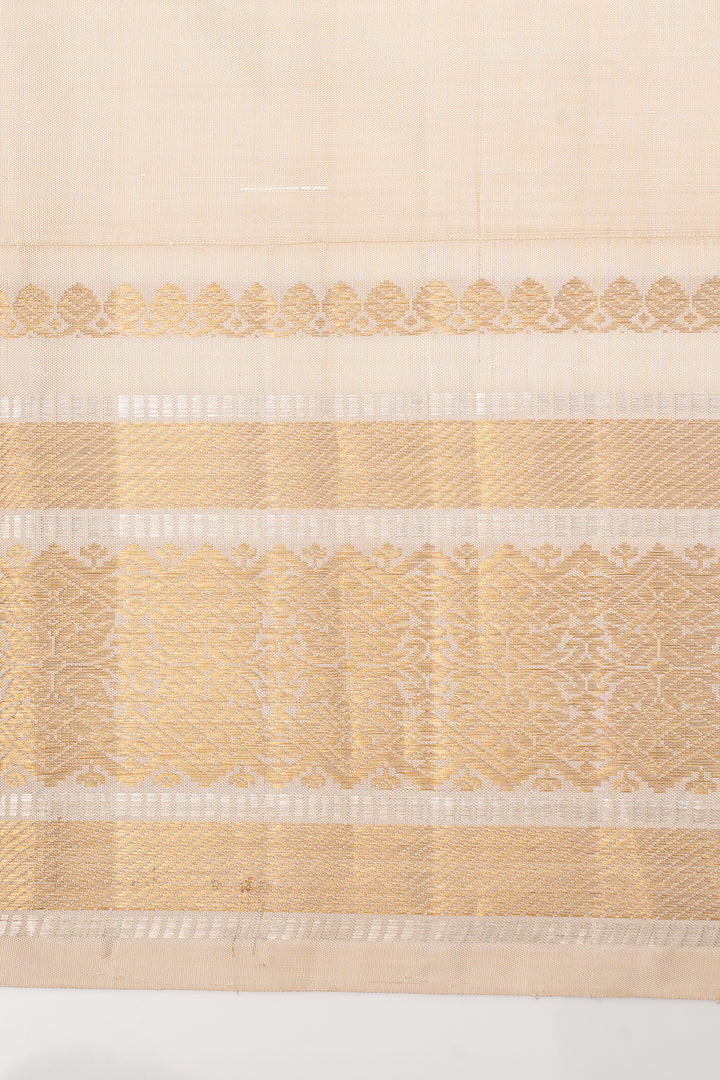 French Rose Pink Podikattam Ganga Jamuna Pure Kanchipuram Silk Saree