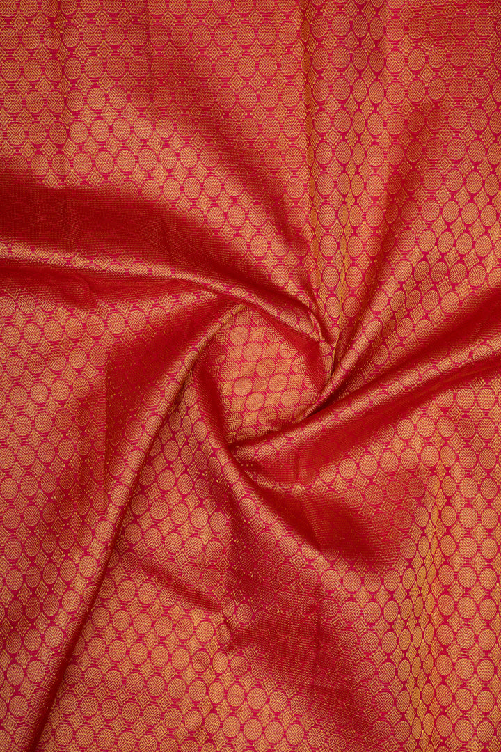 Pink Vairaoosi Parrot Motifs Pure Kanchipuram Silk Saree