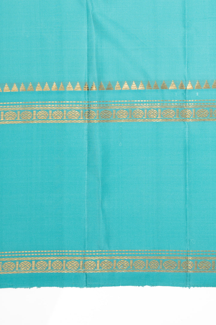 Black and Blue Traditional Pure Kanchipuram Silk Saree