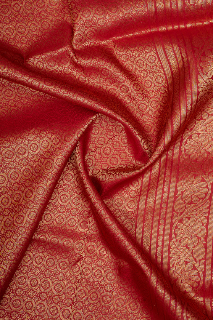 Off-White Lakshadeepam Pure Soft Silk Saree