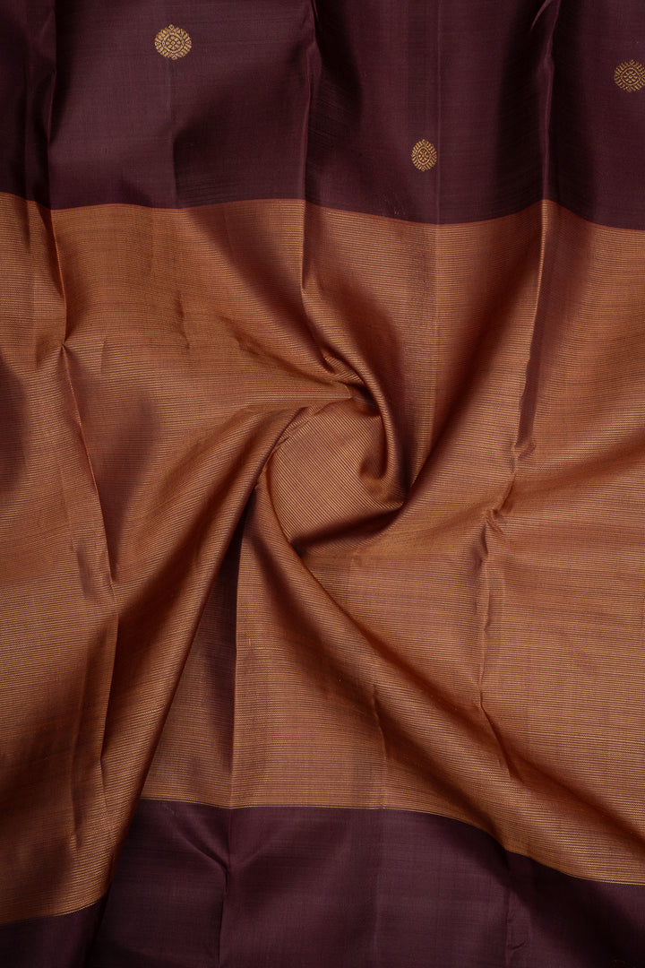 Maroon Vairaoosi Pure Kanchipuram Silk Saree