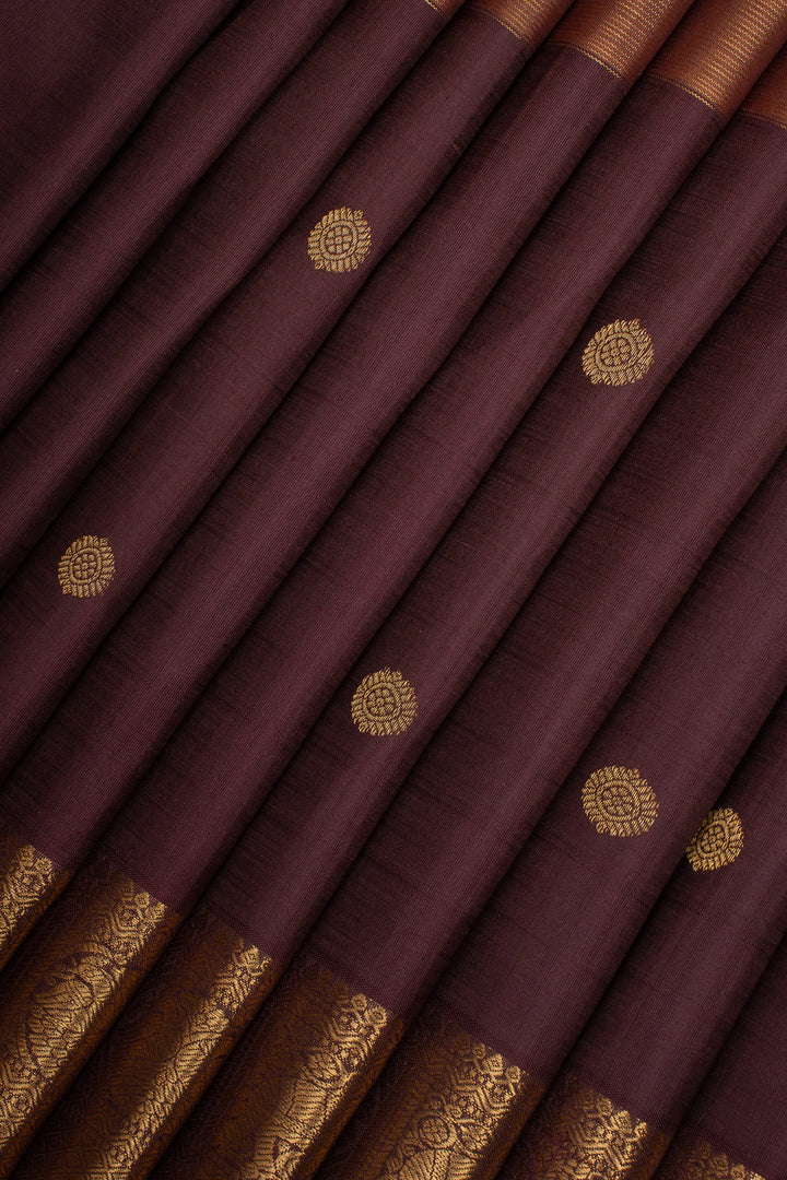 Maroon Vairaoosi Pure Kanchipuram Silk Saree