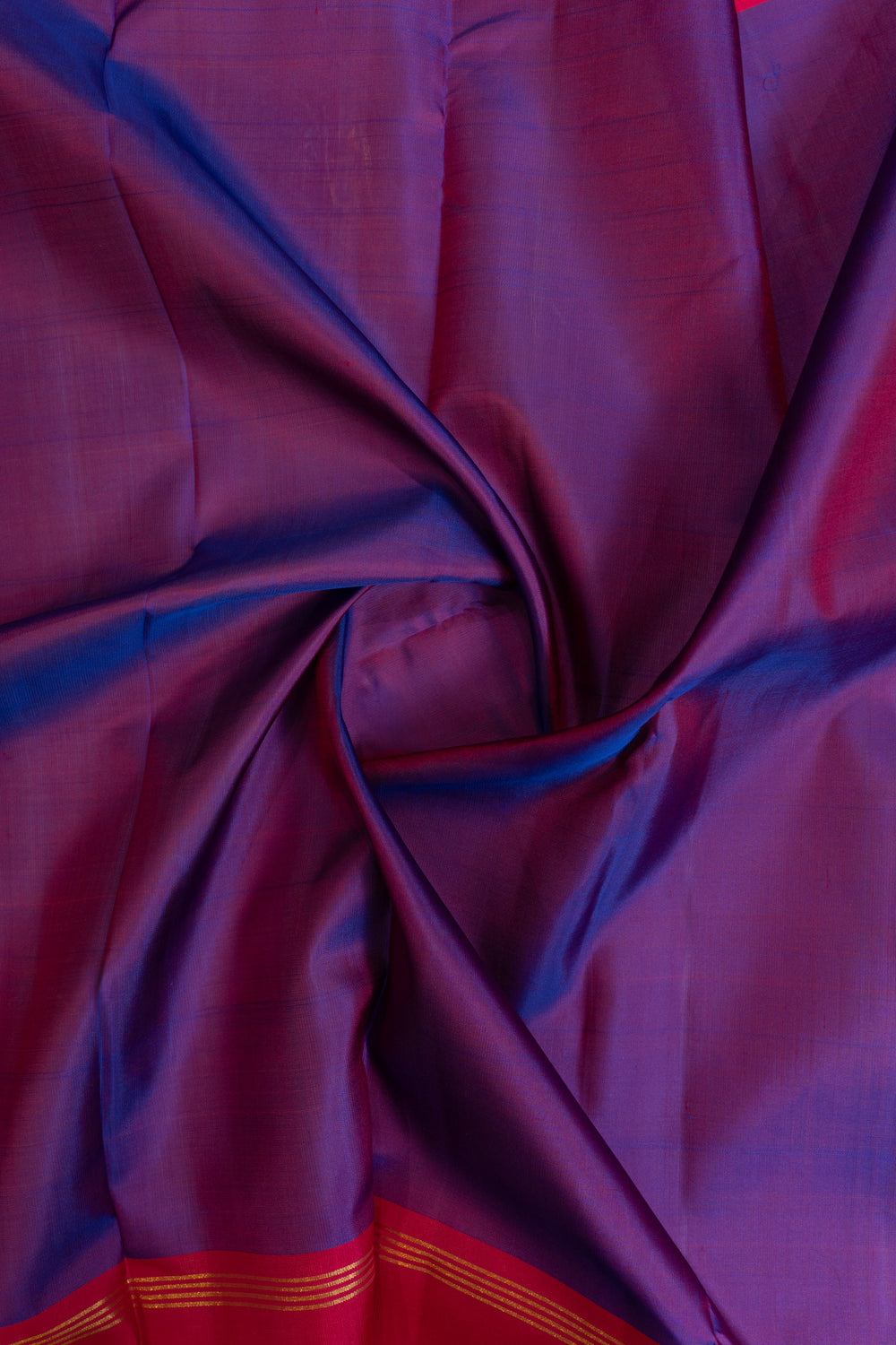 Purple and dark magenta pure Kanchipuram silk saree
