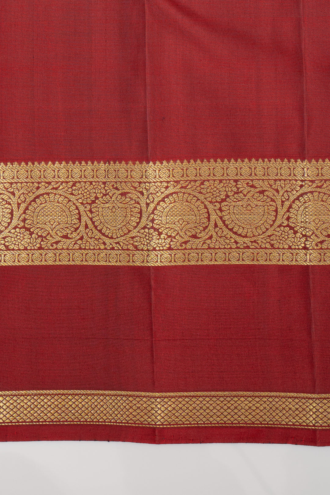 Grey Shot Colour Pure Kanchipuram Silk Saree
