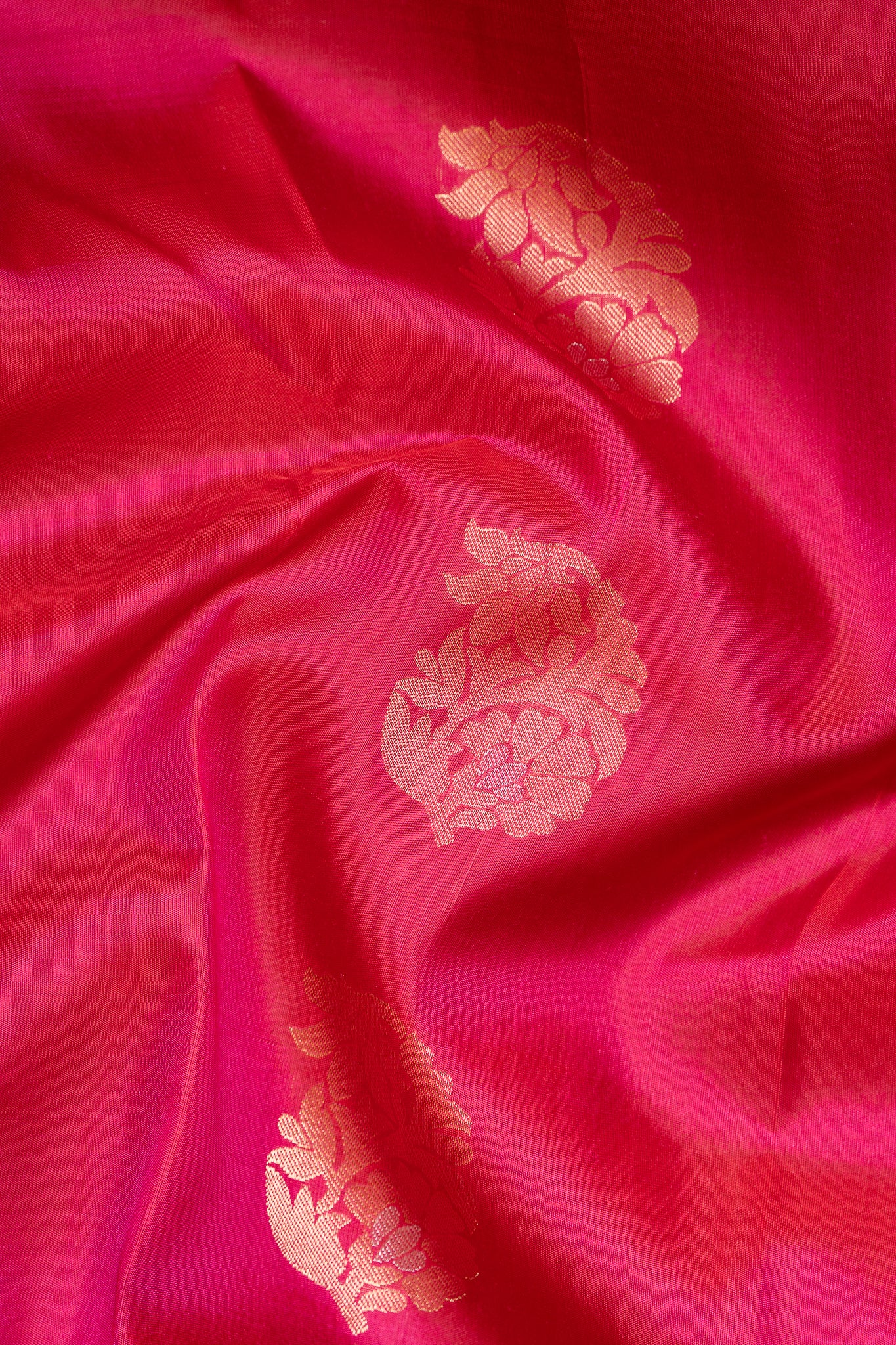 Pink and Purple Pure Kanchipuram Silk Saree - Clio Silks