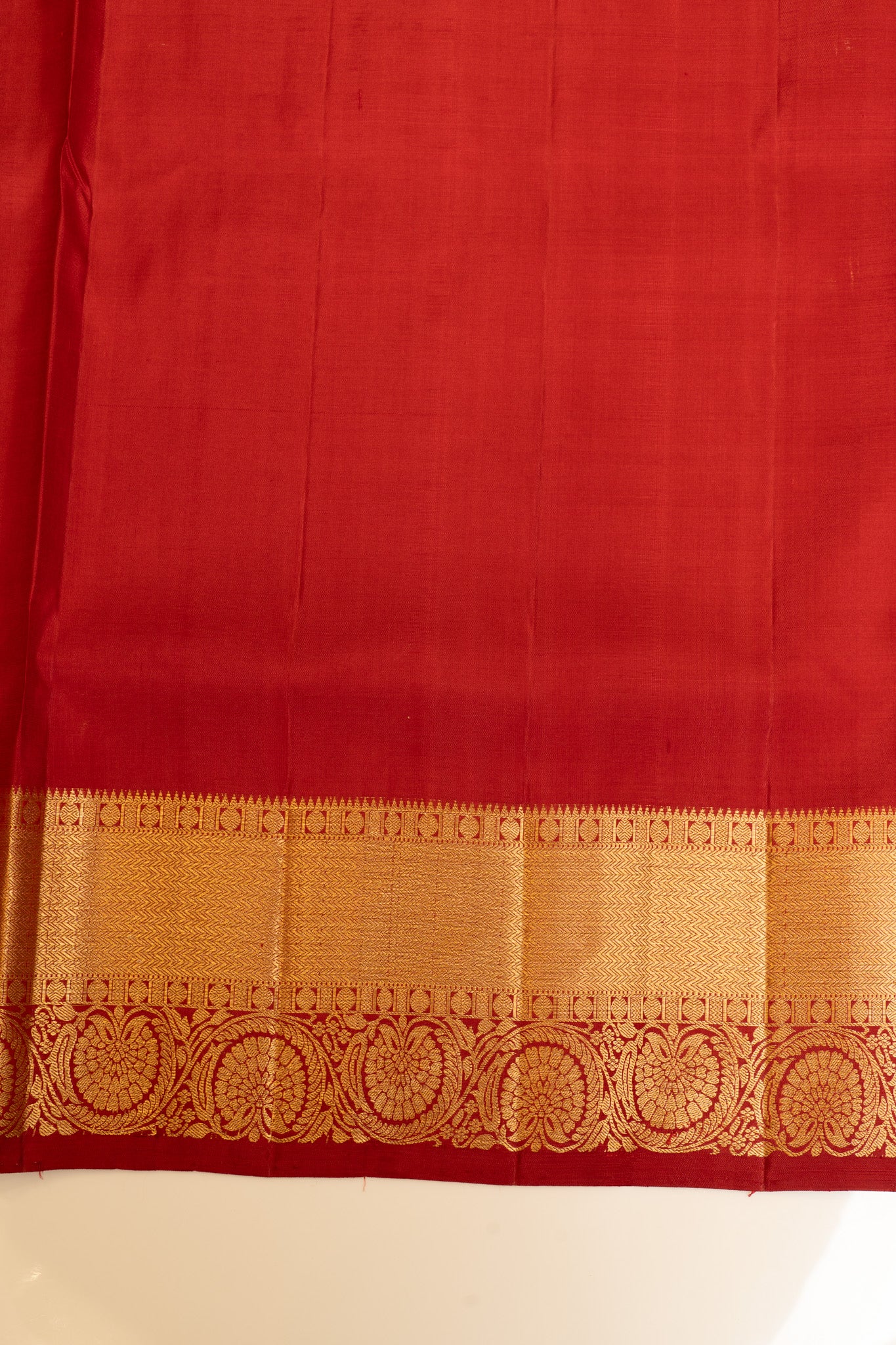 Pearl white and maroon lakshabutta pure Kanchipuram silk saree