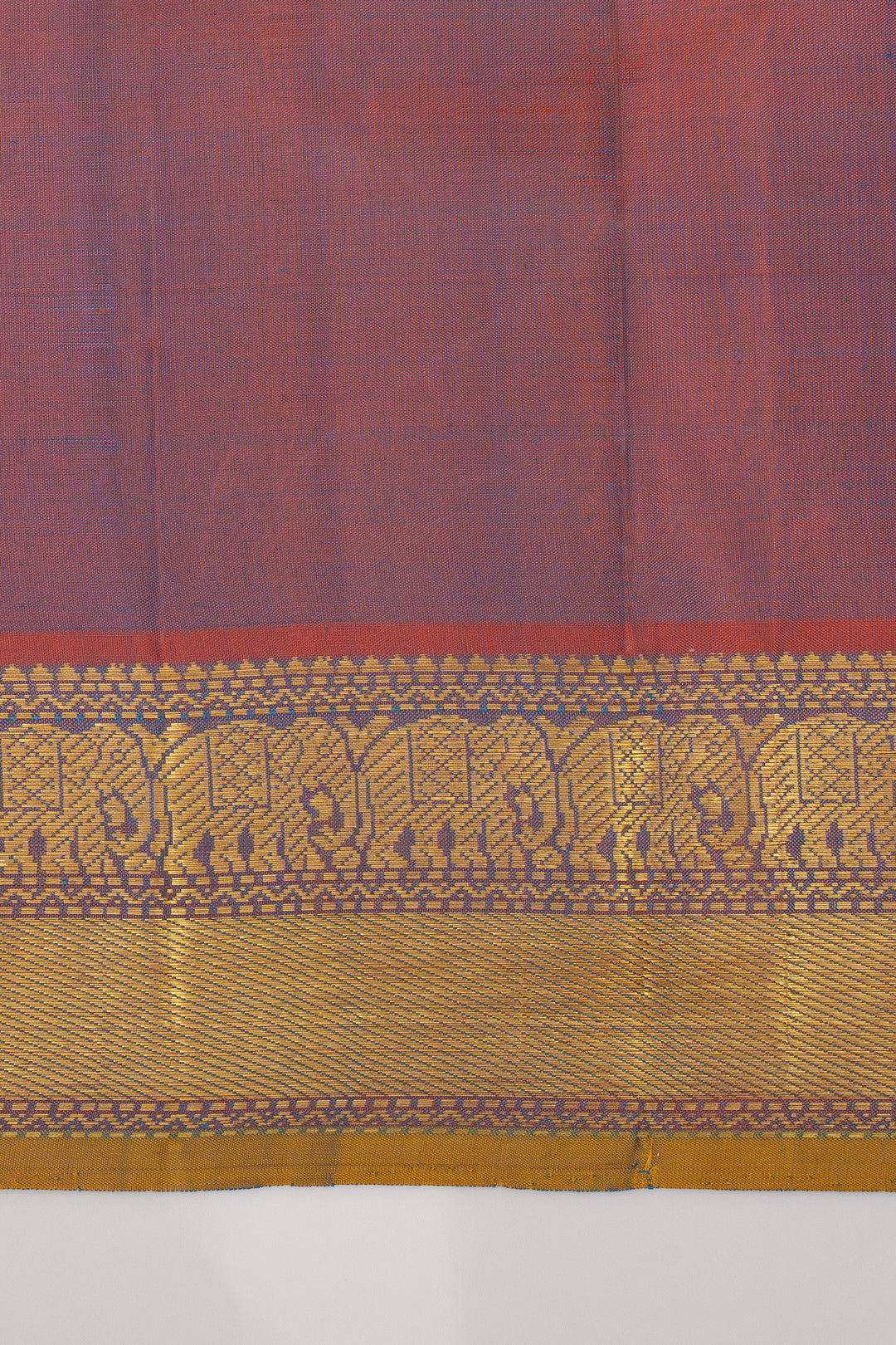 Peacock Blue Traditional Pure Kanchipuram Silk Saree
