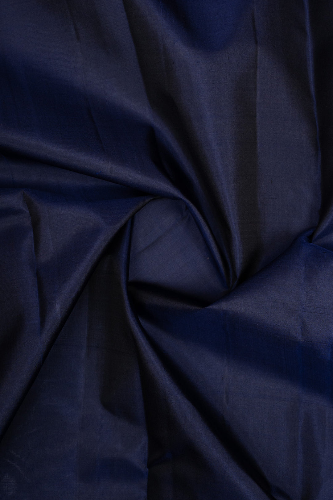 Navy Blue Small Border Pure Kanchipuram Silk Saree