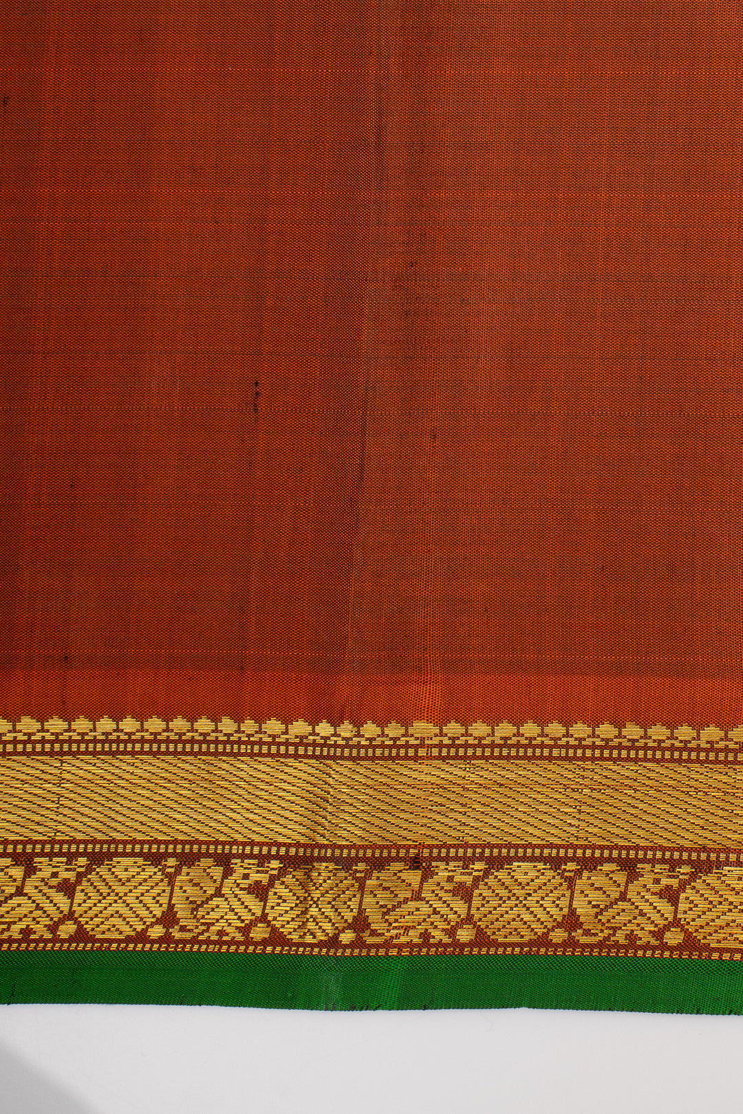 Navy Blue Small Border Pure Kanchipuram Silk Saree