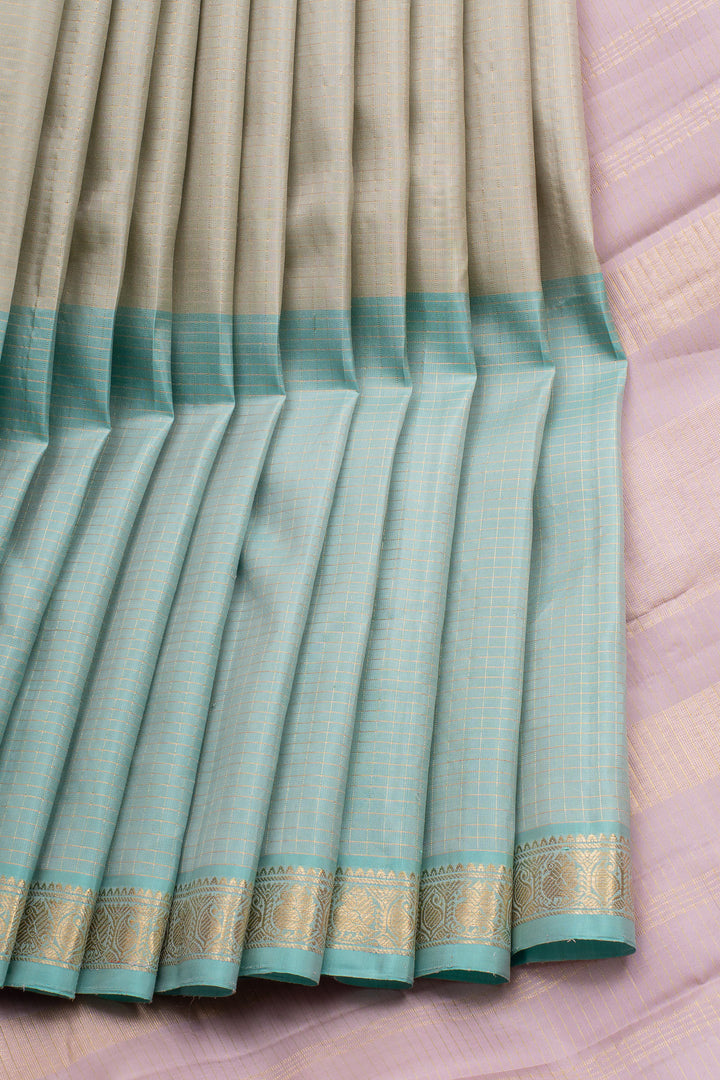 Pastel Mupagam Pure Kanchipuram Silk Saree
