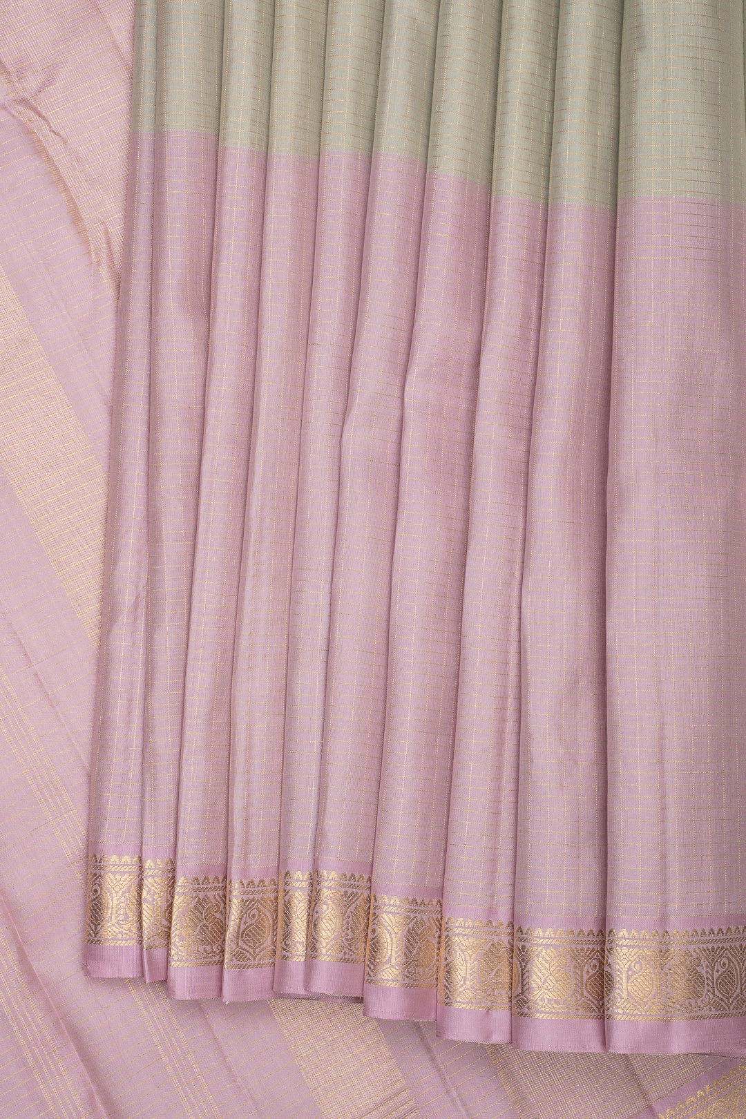 Pastel Mupagam Pure Kanchipuram Silk Saree