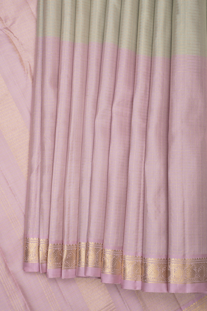 Pastel Mupagam Pure Kanchipuram Silk Saree