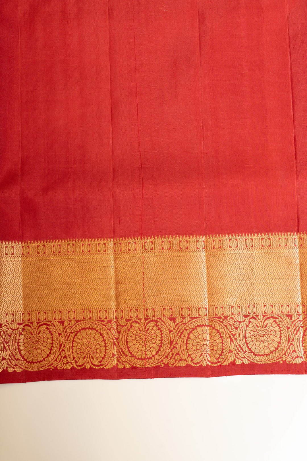 Pearl white and maroon Laksha butta pure Kanchipuram silk saree