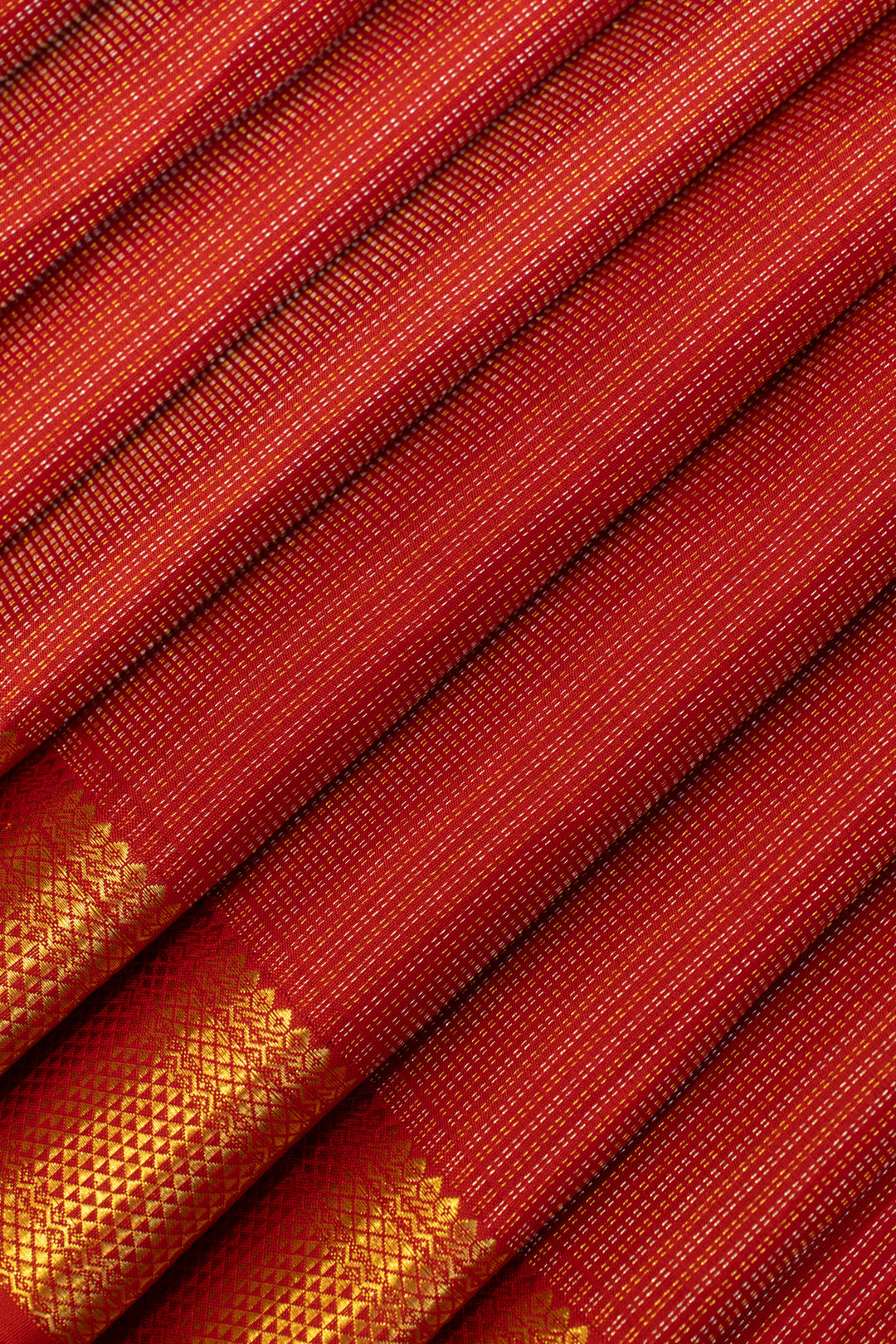 Red vairaoosi traditional pure Kanchipuram silk saree