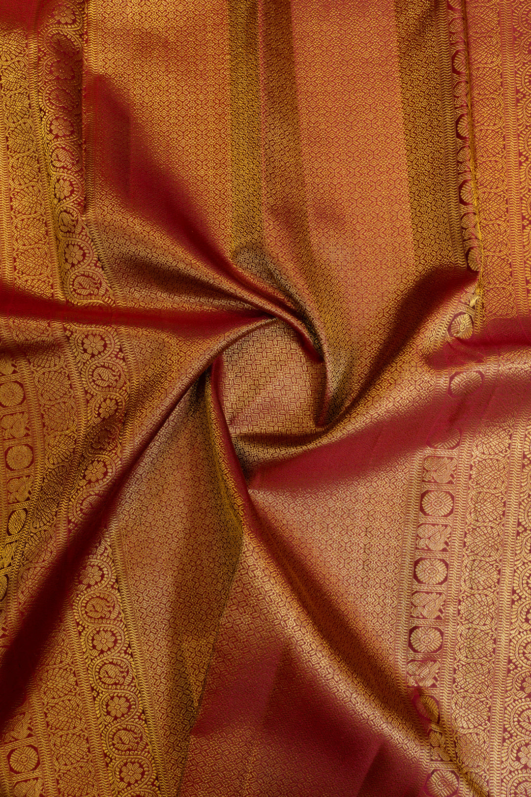 Bottle green vairaoosi checks pure Kanchipuram silk saree