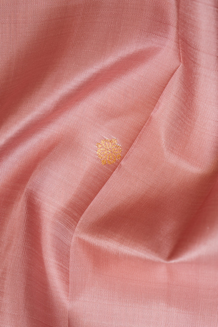 Rose Pink Pastel Kanchipuram Silk Saree - Clio Silks