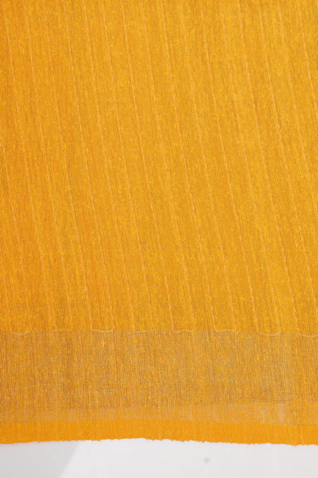Mustard Pure Tussar Saree