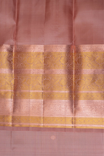 Rose Pink Pastel Kanchipuram Silk Saree - Clio Silks