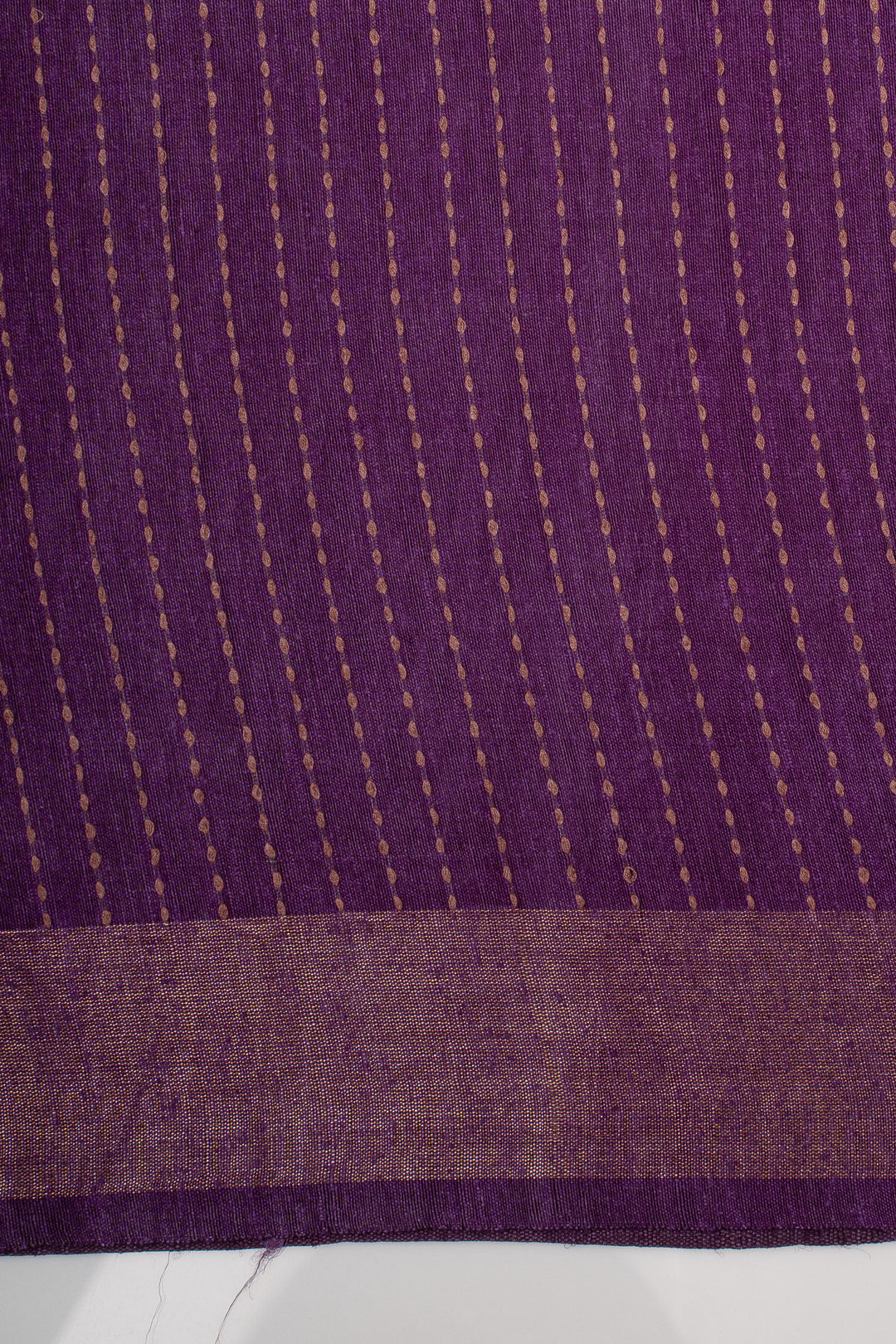 Purple Traditional Pure Tussar Saree