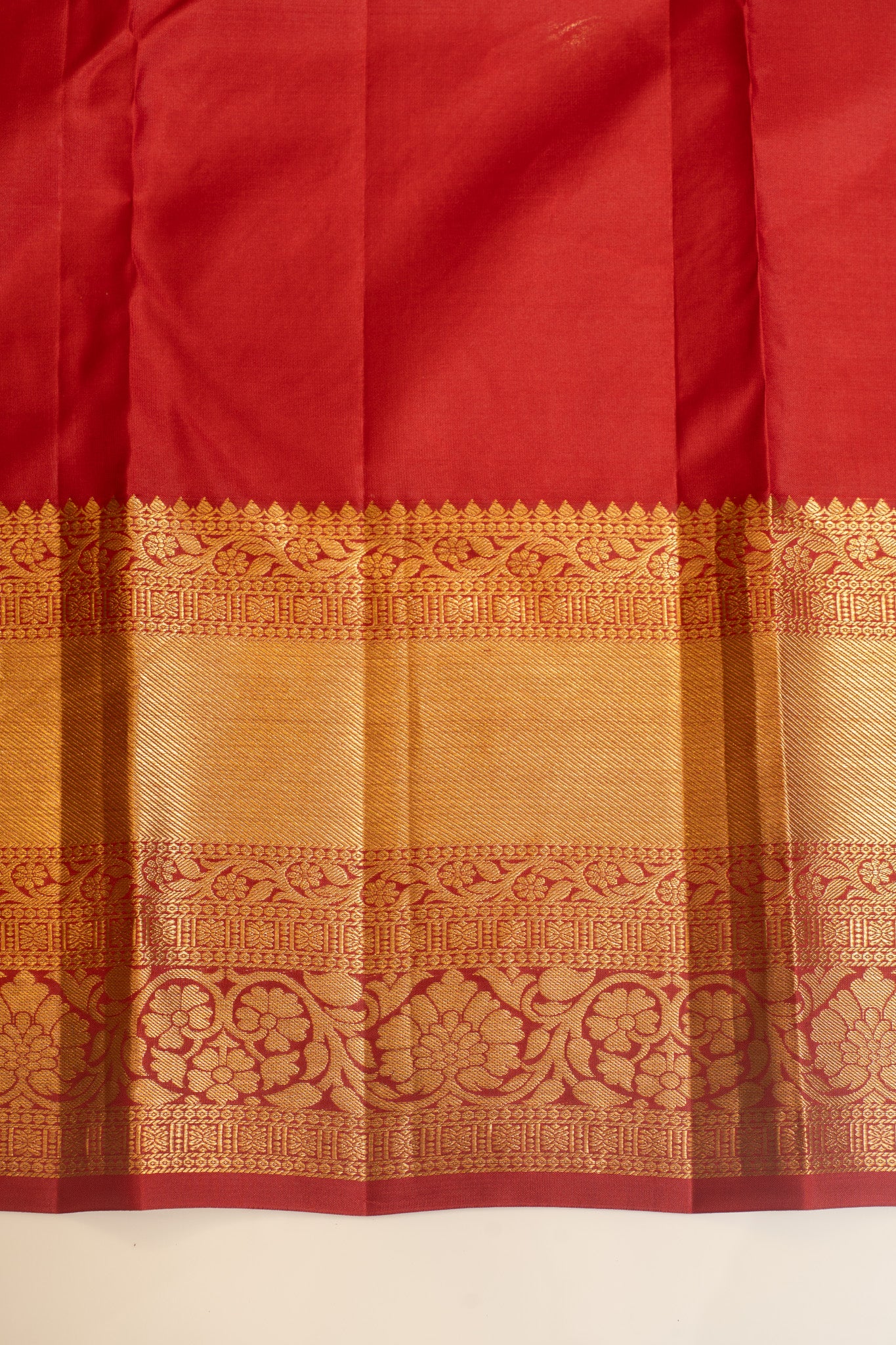 Maroon floral pure Kanchipuram silk saree