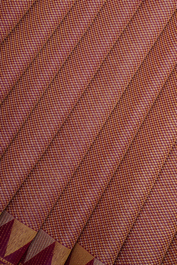 Purple Temple Brocade Pure Kanchipuram Silk Saree