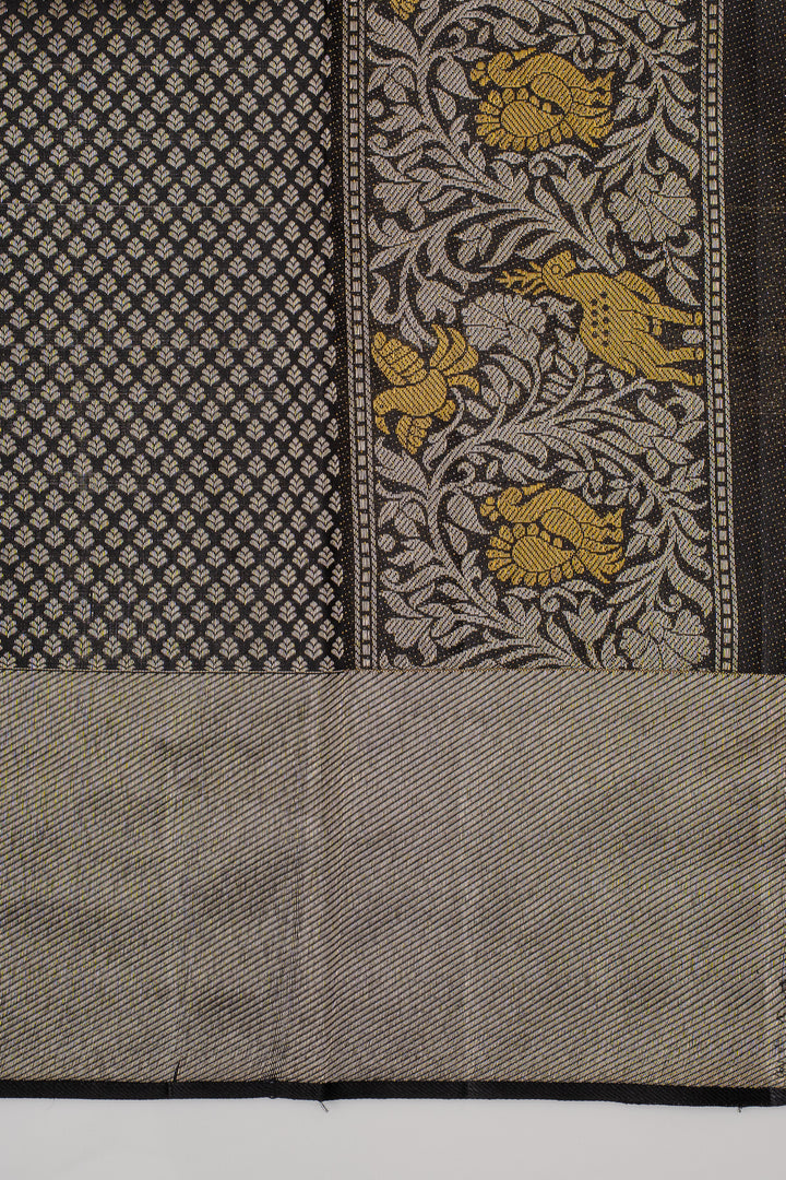 Grey Designer Pure Kanchipuram Silk Saree