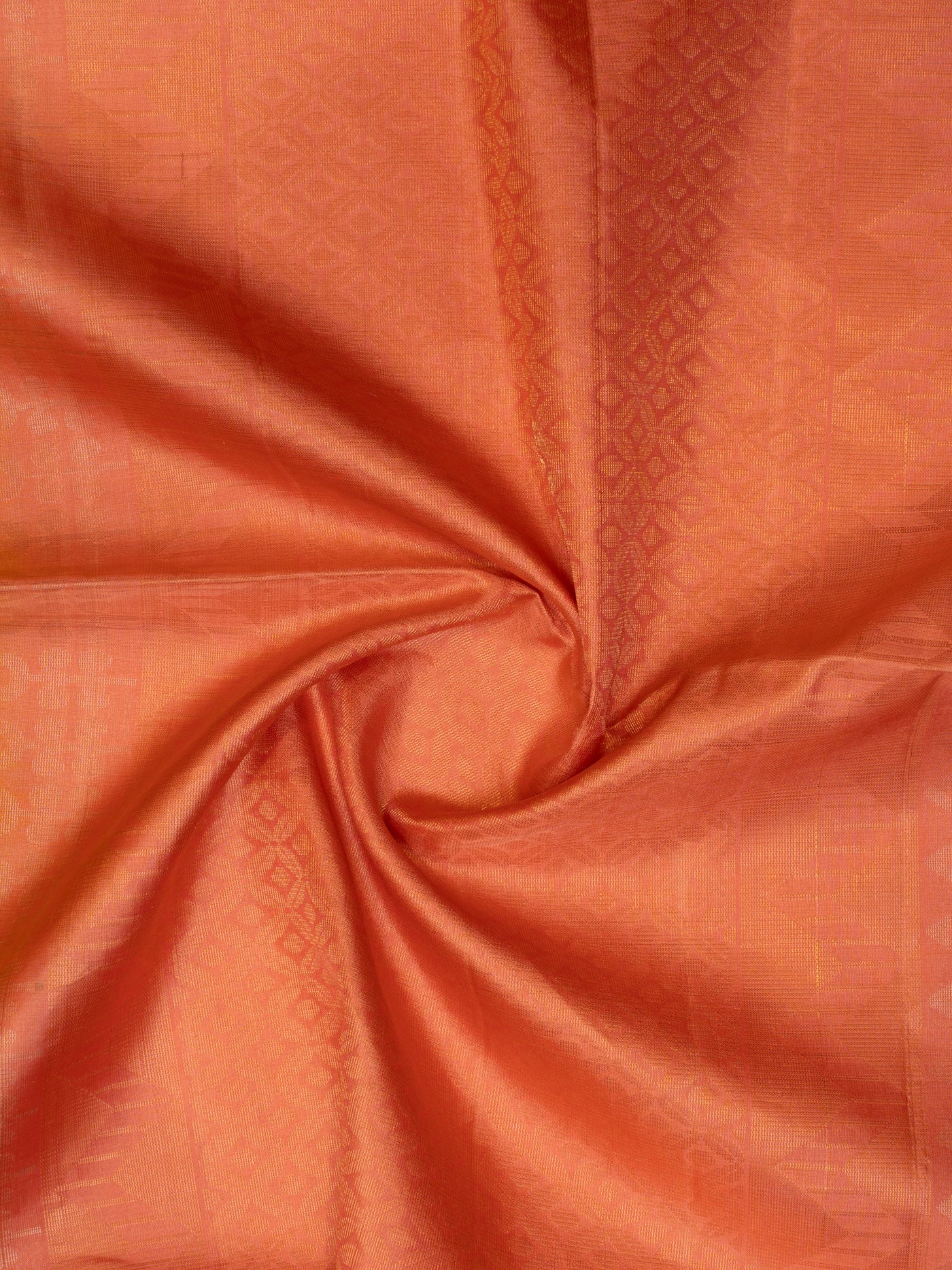 Yellow and peach pure soft silk saree