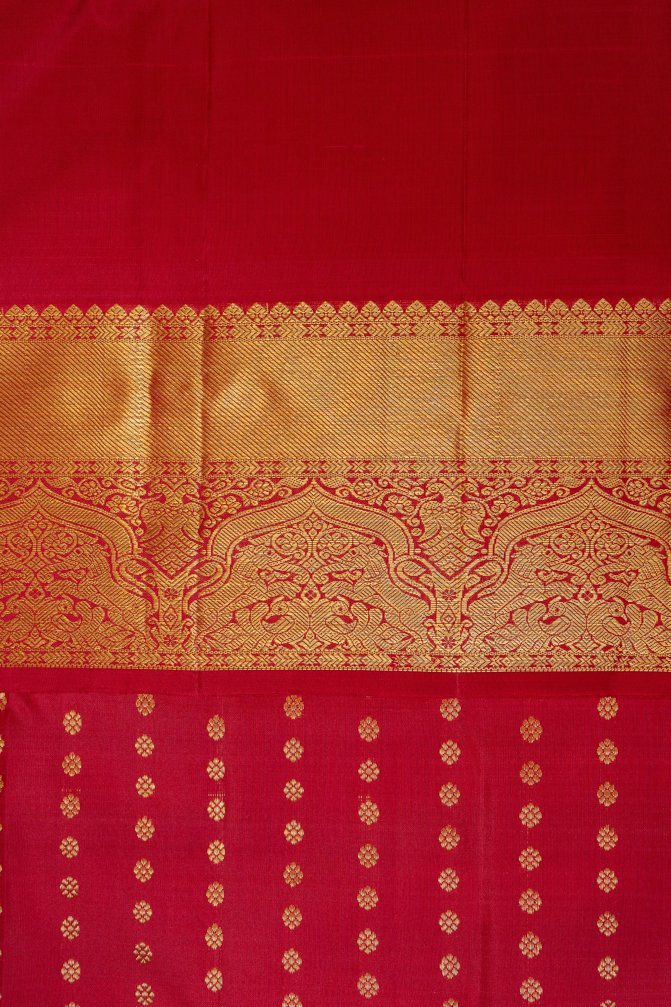 Red Lakshadeepam Pure Kanchipuram Silk Saree - Clio Silks