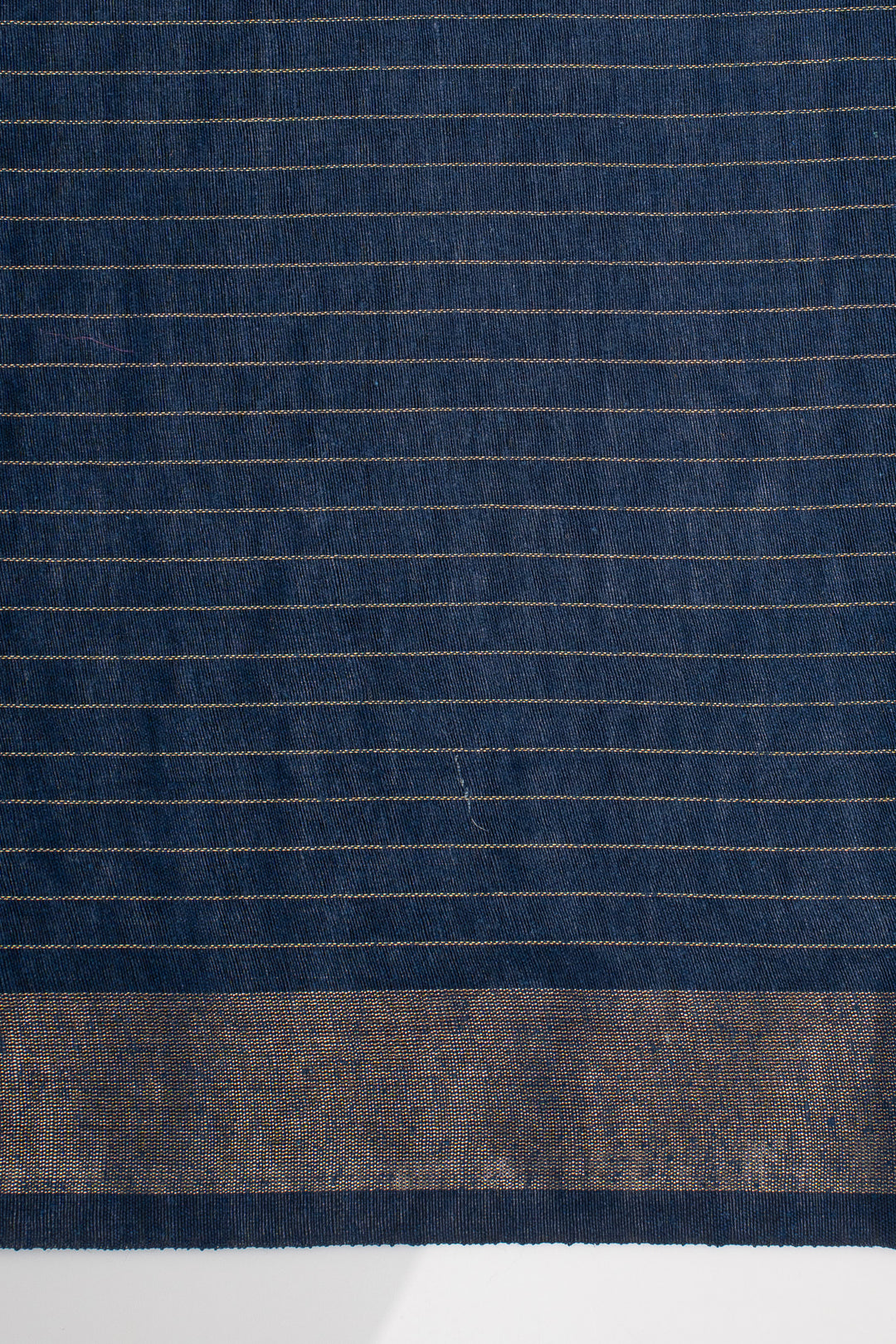 Peacock Blue Pure Tussar Silk Saree