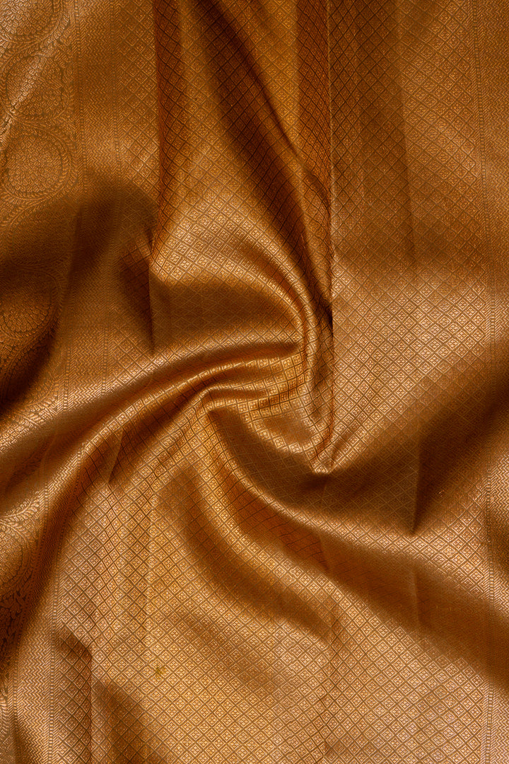 Mehendi Green Pure Kanchipuram Silk Saree - Clio Silks
