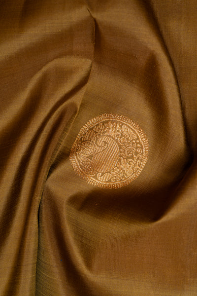 Mehendi Green Pure Kanchipuram Silk Saree - Clio Silks