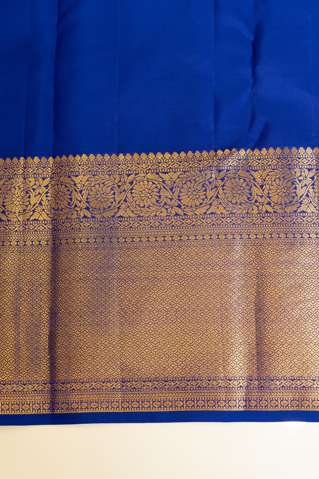 Teal blue brocade pure Kanchipuram silk saree