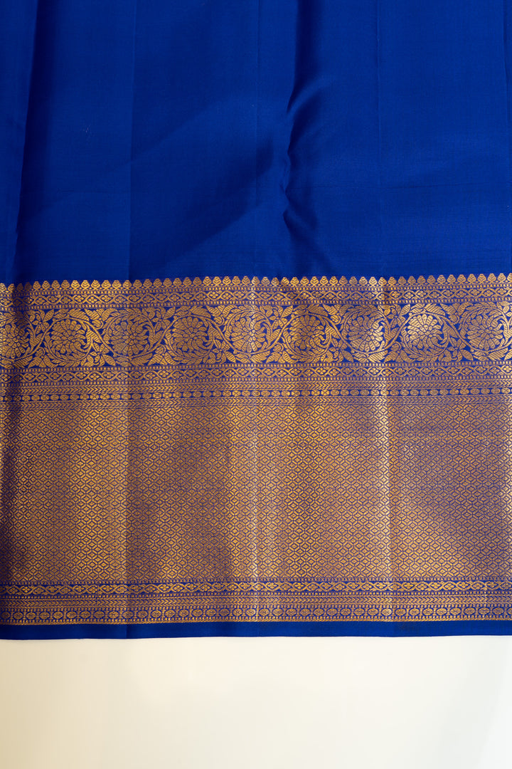 Lilac and purple brocade pure Kanchipuram silk saree