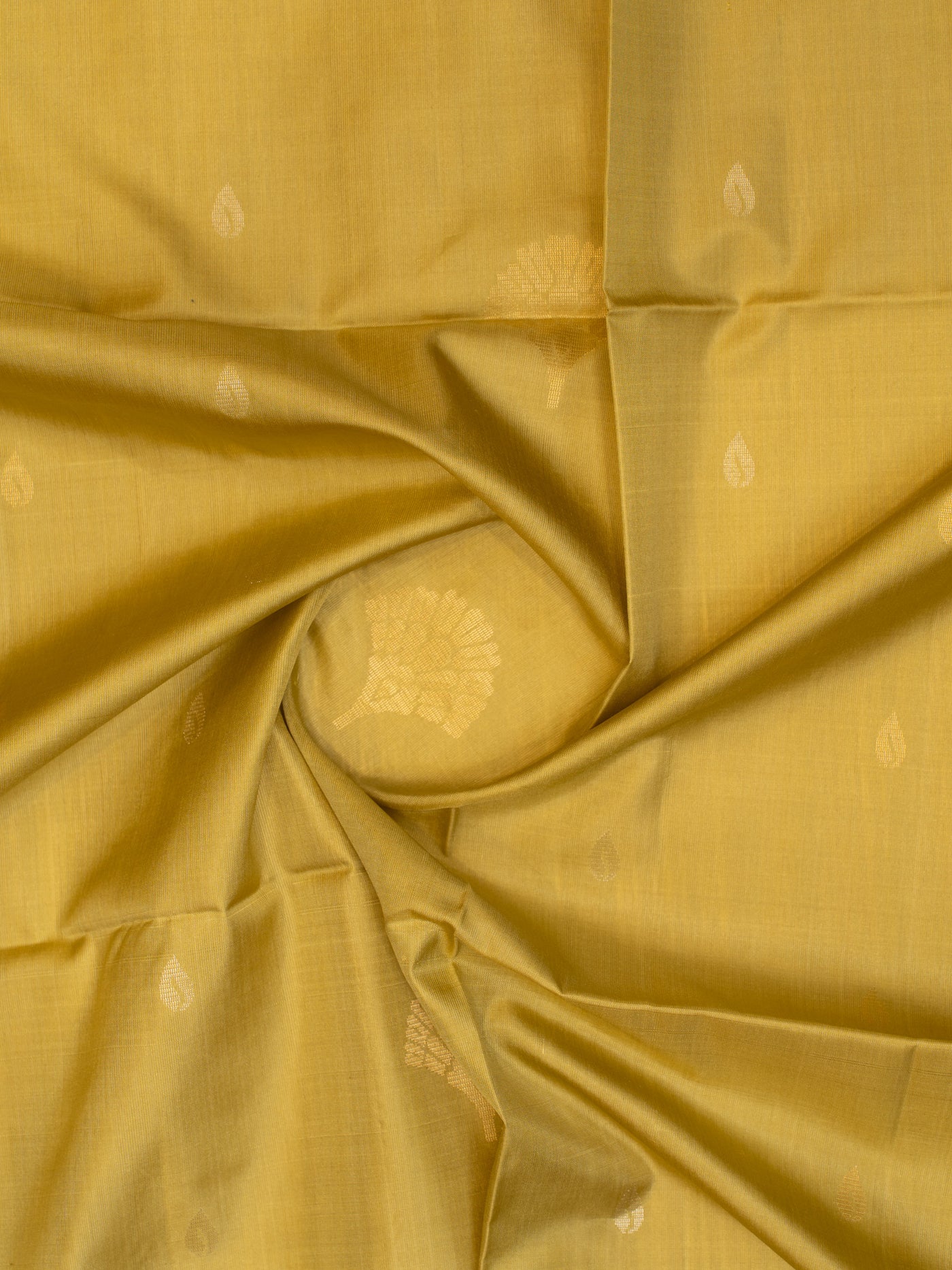 Elaichi green borderless pure soft silk saree