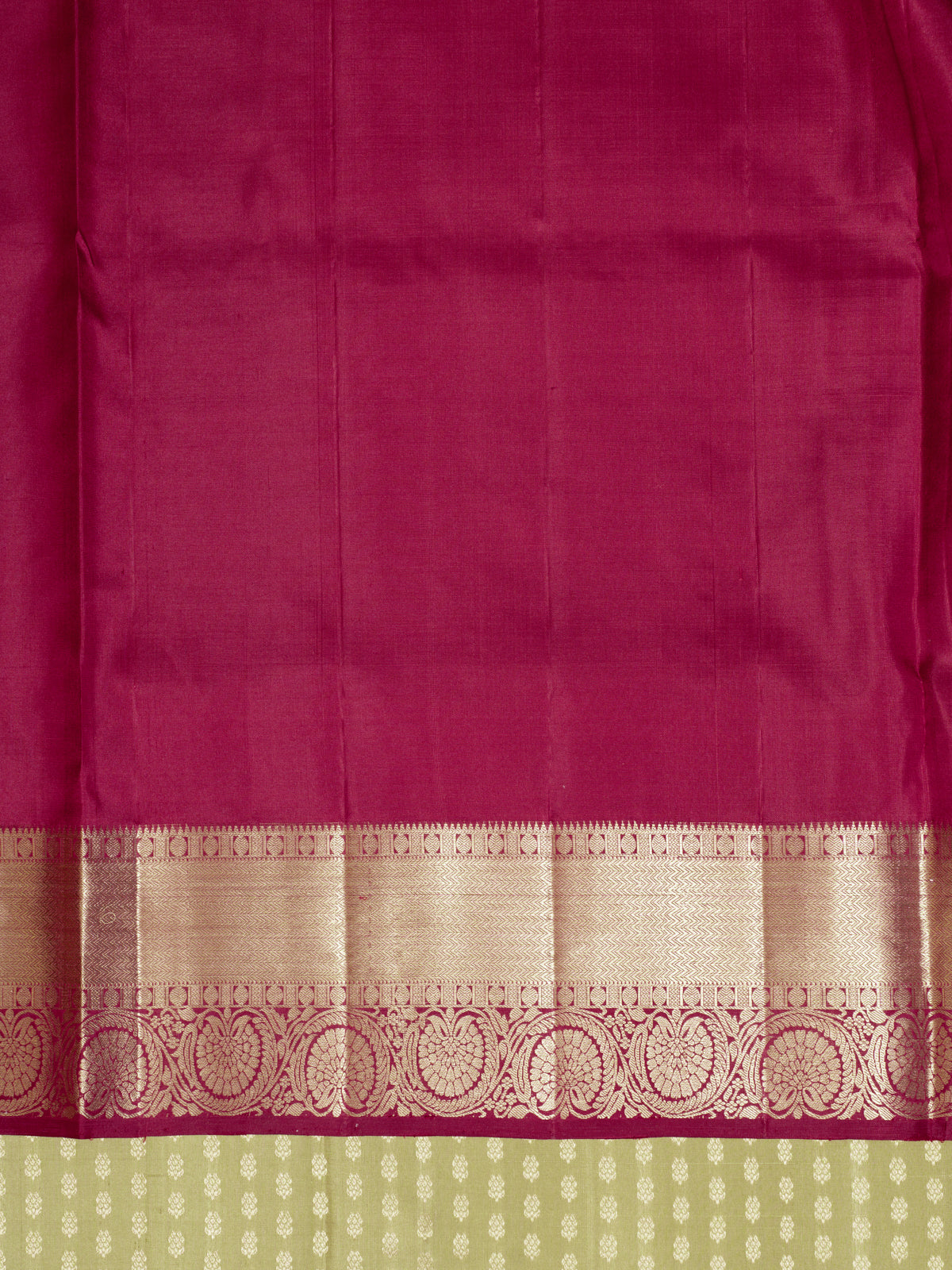 Gold and Maroon Soft Silk Saree