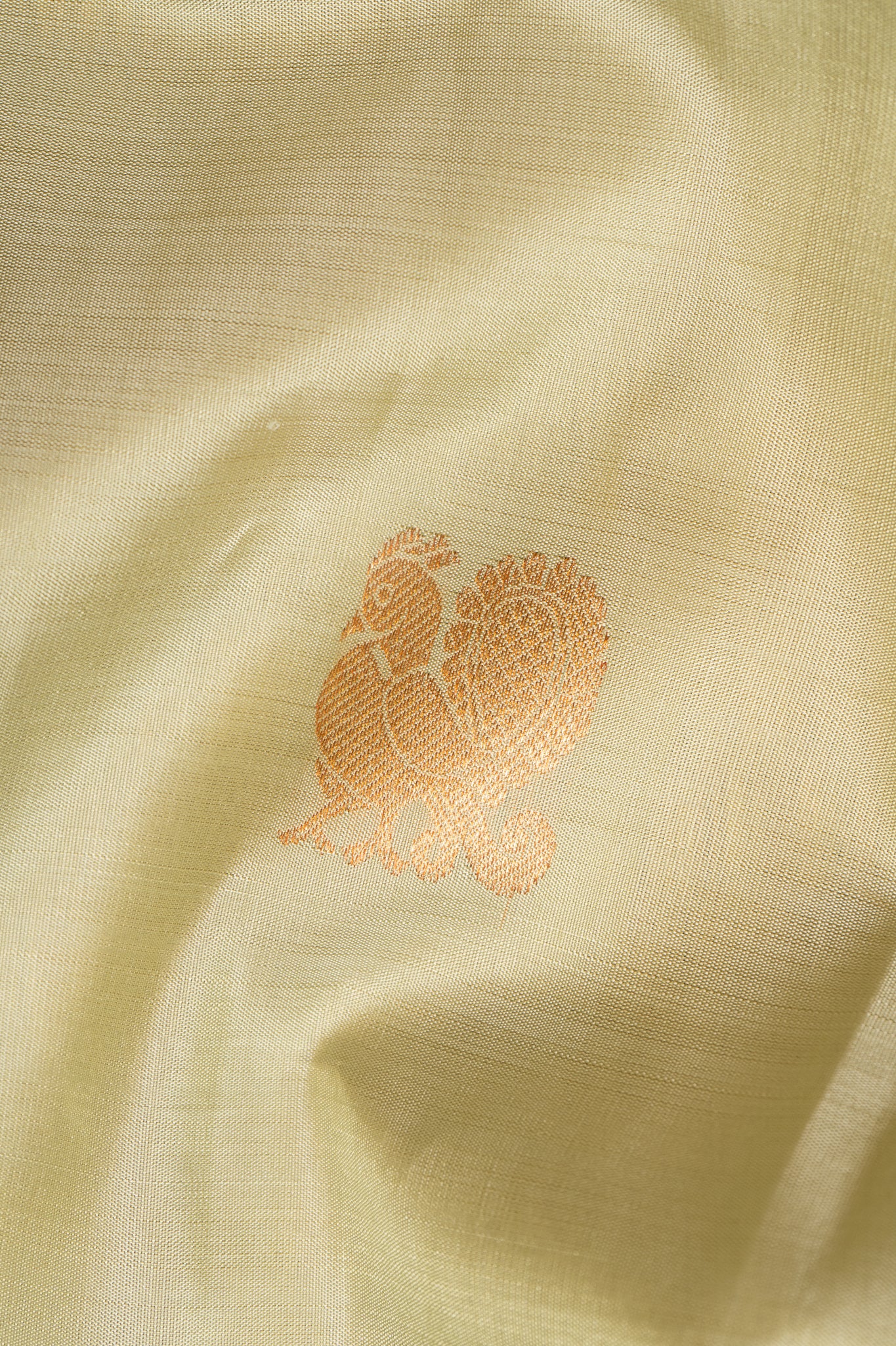Pastel Green Pure Kanchipuram Silk Saree - Clio Silks