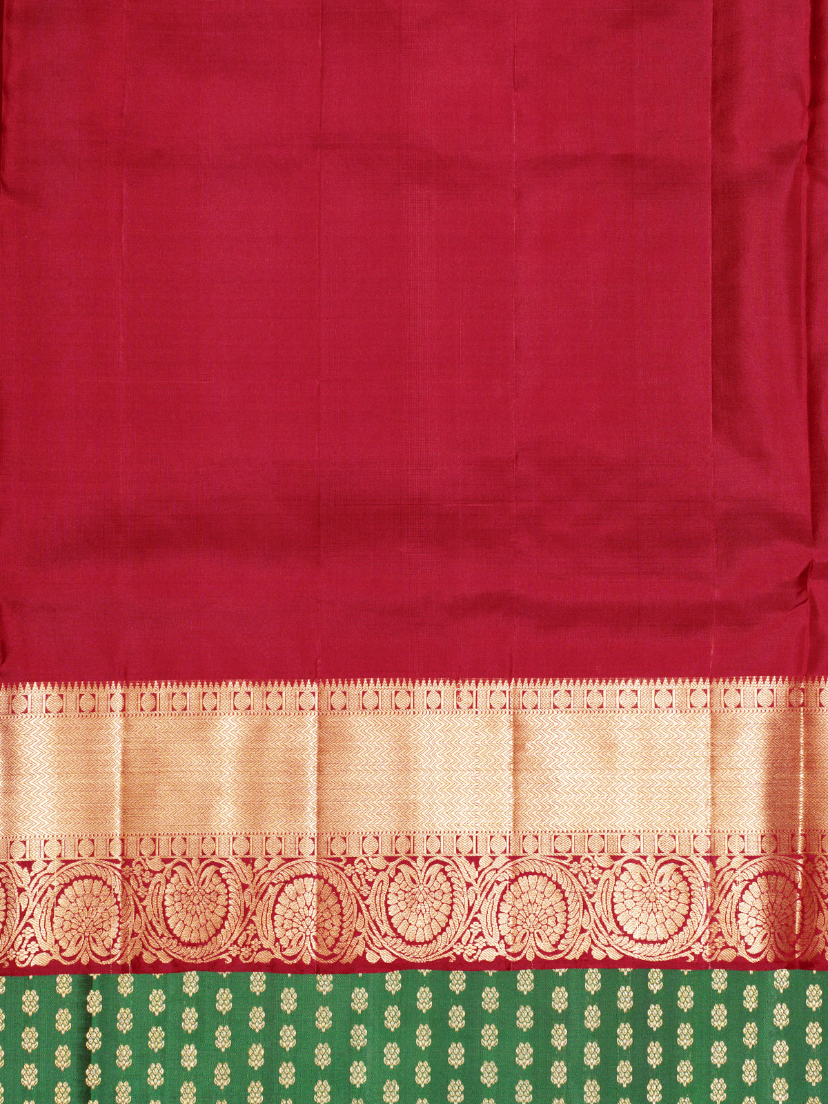 Bottle Green and Maroon Soft Silk Saree| Clio Silks