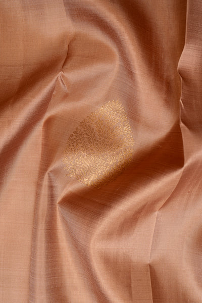 Dusty Pink Pastel Kanchipuram Pure Silk Saree - Clio Silks